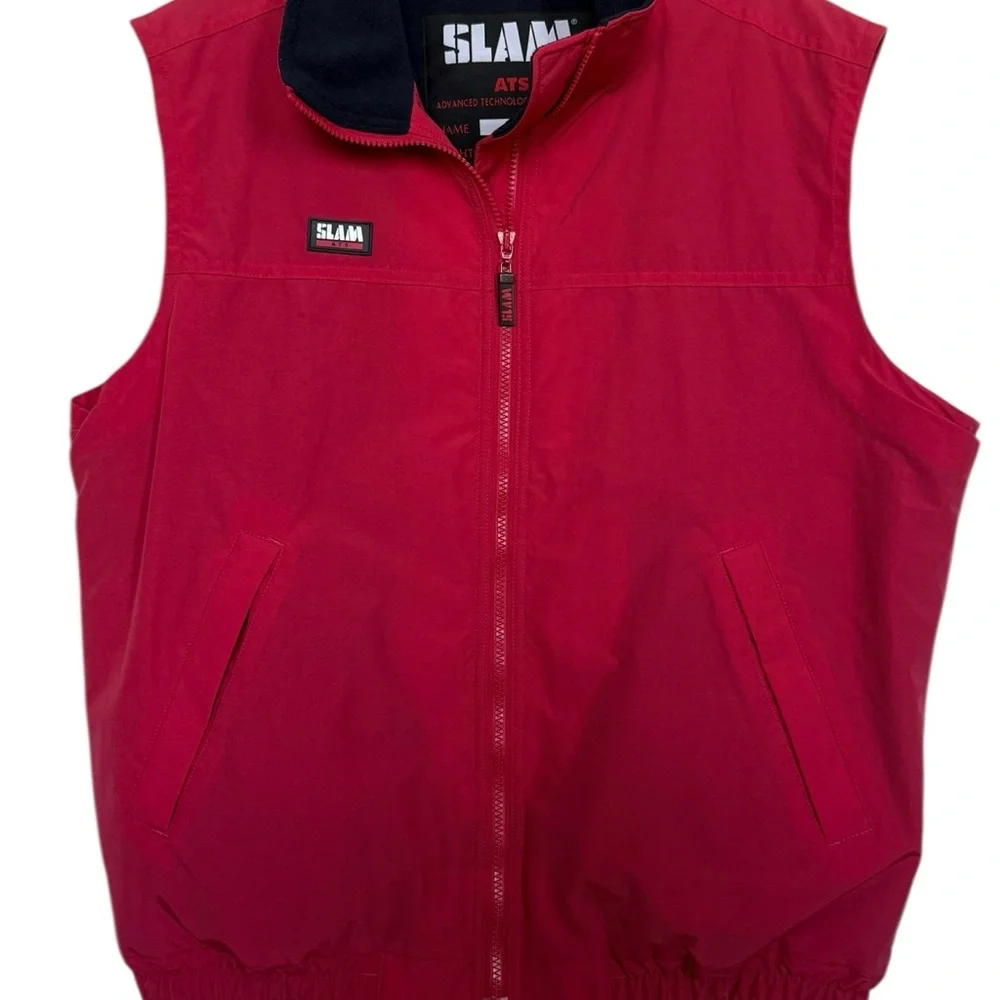 Slam ATS Men’s Sz L Water Resistant Sailing Yacht Vest Nautical Fleece Lined